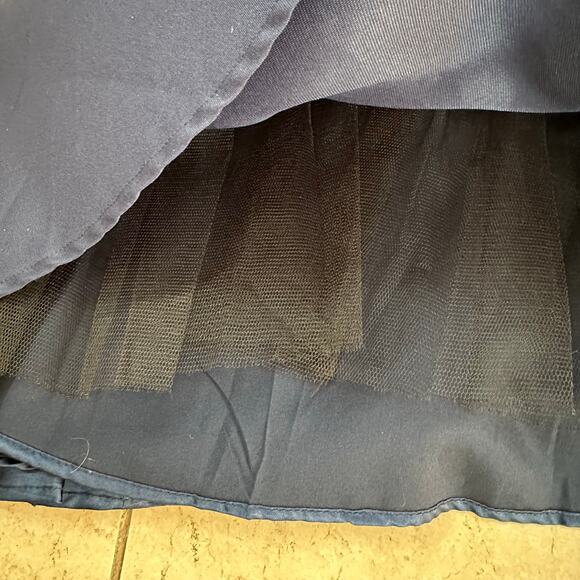 Chi Chi London 4 Blue Midi Skater Dress Tutu Gown Prom Formal Special Ocassion - Picture 9 of 12